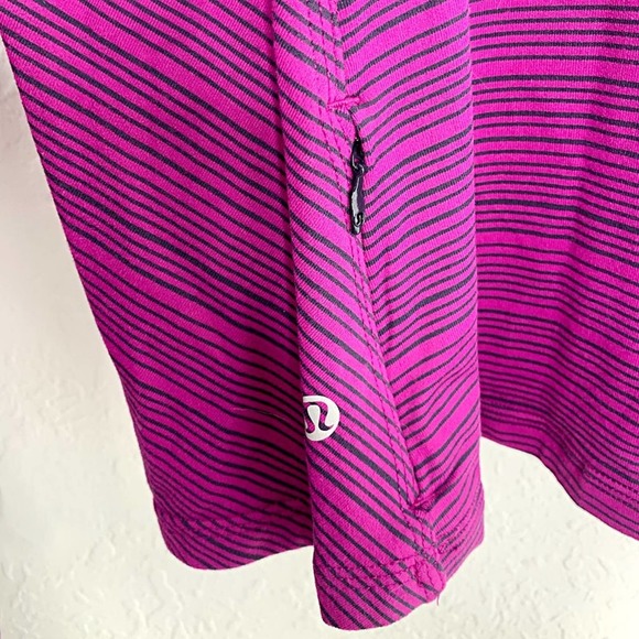 Lululemon Kanto Catch Me Long Sleeve in Kanto Stripe Regal Plum Naval Blue - Picture 10 of 12